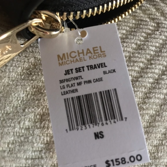 NWT MICHAEL KORS FLAT PHONE CASE WALLET WRISTLET - Picture 7 of 7